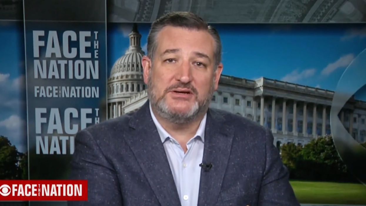 Screenshot of Ted Cruz's appearance on Face the Nation