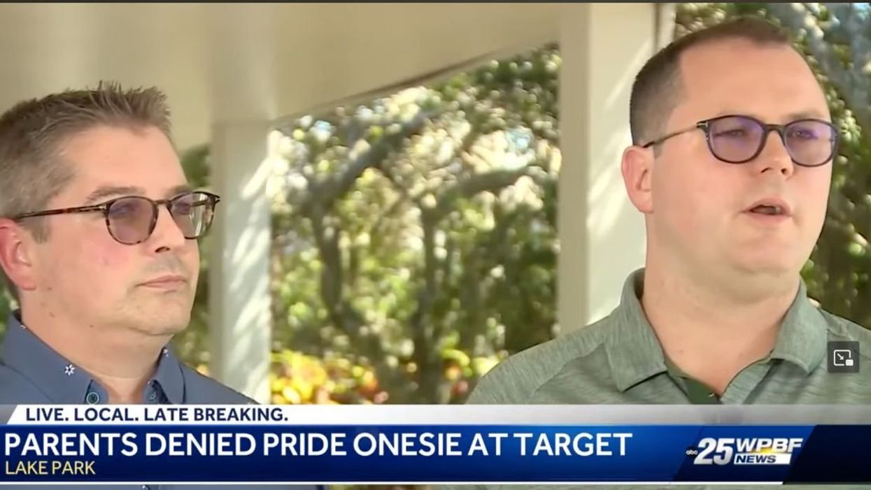 Screenshot of the gay couple