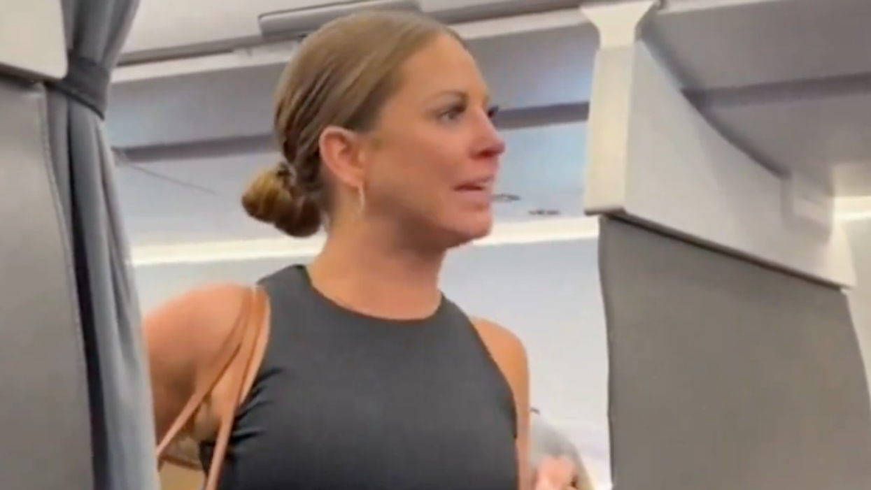 Screenshot of Tiffany Gomas from "Crazy Plane Lady" video