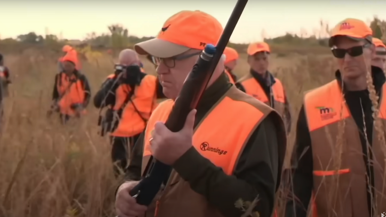 Screenshot of Tim Walz hunting