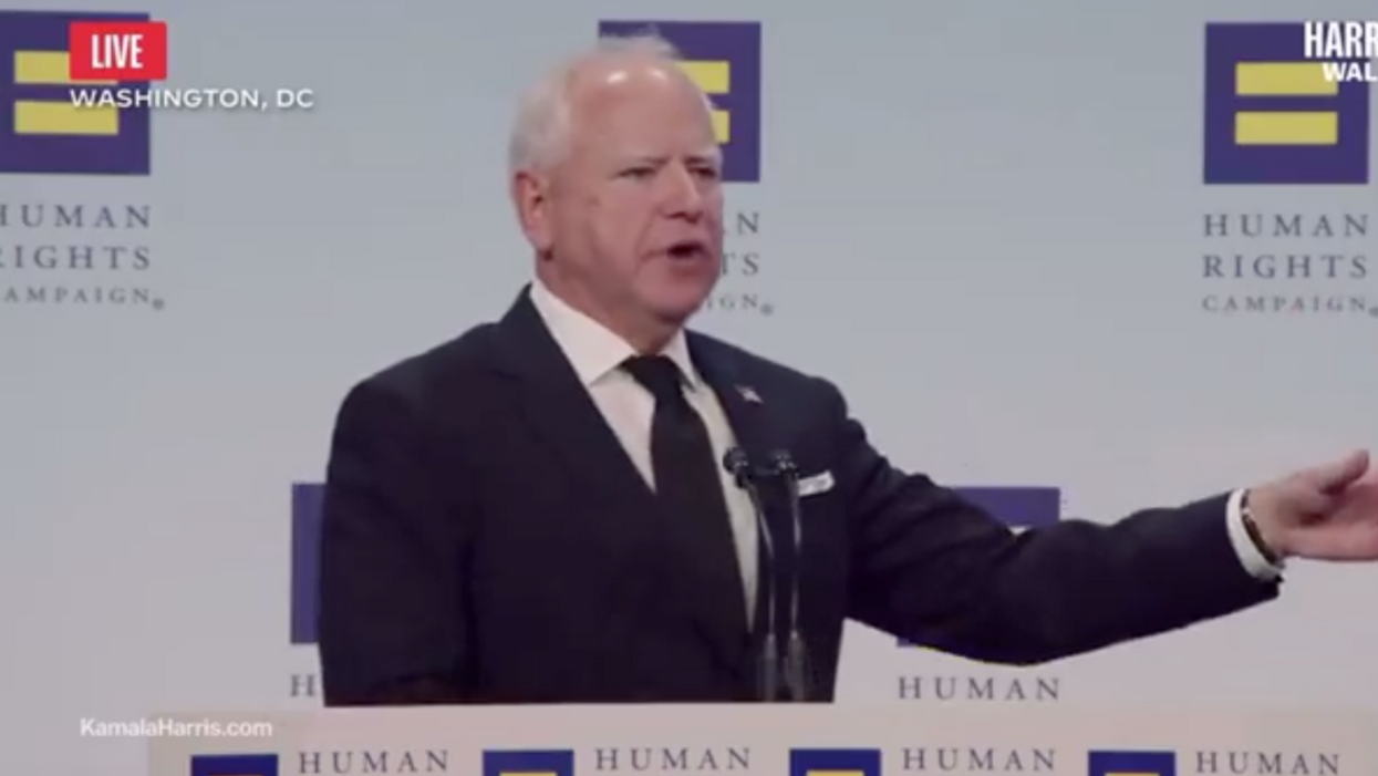 Screenshot of Tim Walz