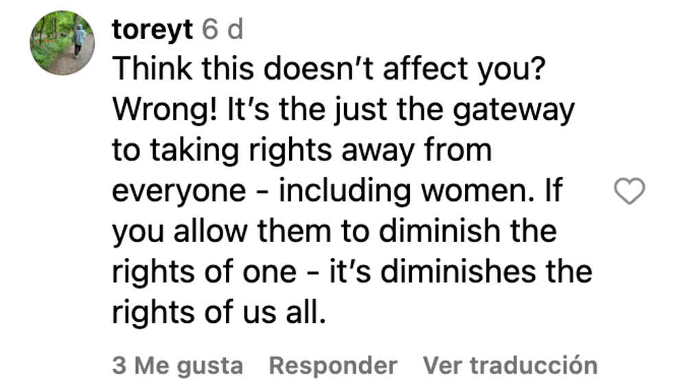 Screenshot of @toreyt's post