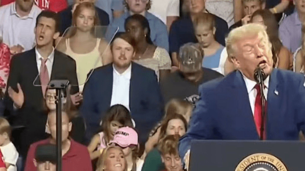 screenshot of Trump Georgia rally