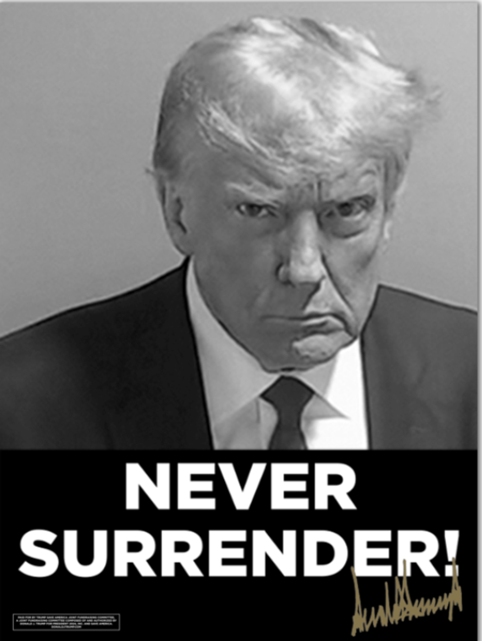 Screenshot of Trump poster