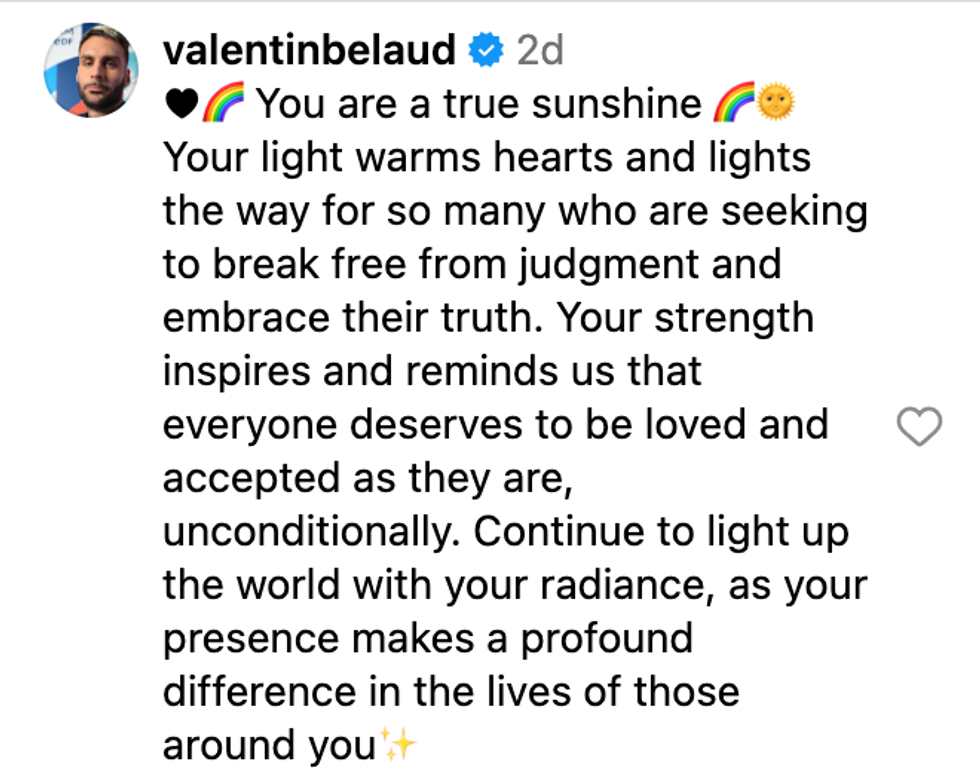 Screenshot of @valentinbelaud's post