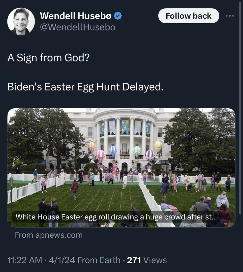 Screenshot of Wendell Husebo's post