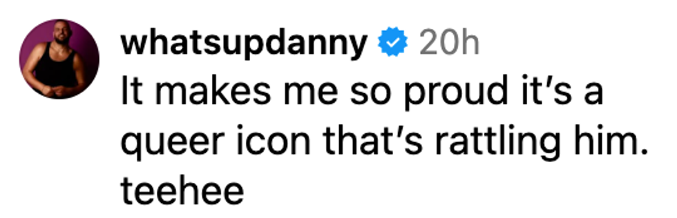 Screenshot of @whatsupdanny's post