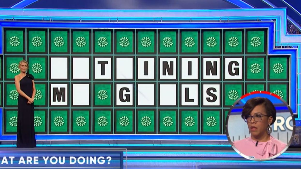 Screenshot of 'Wheel of Fortune' puzzle board