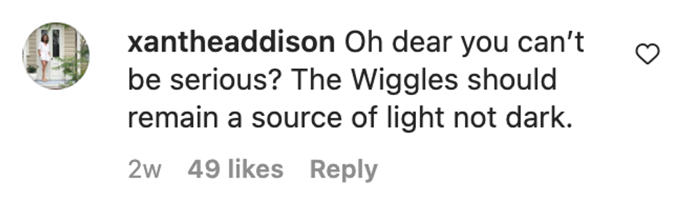 Screenshot of @xantheaddison's post on Instagram