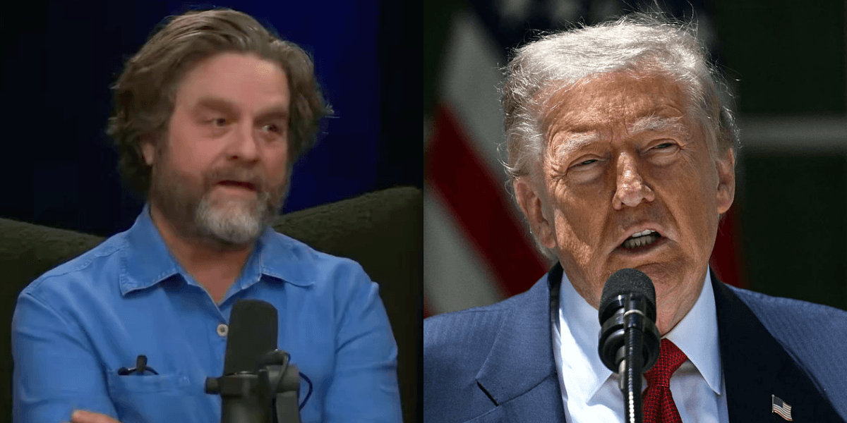 Zach Galifianakis Expertly Lays Into Comedians Who Refuse To 'Challenge' Trump When He's A Guest On Their Podcasts