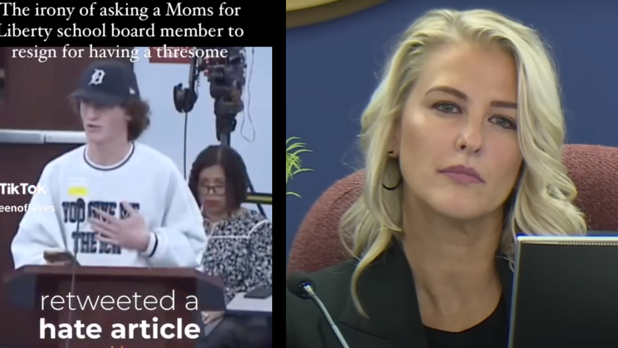 Screenshot of Zander Moricz; Screenshot of Bridget Ziegler