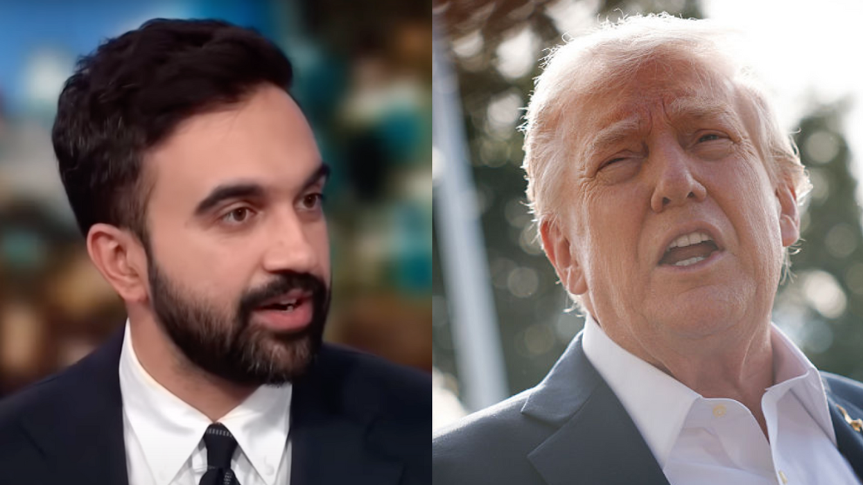 Screenshot of Zohran Mamdani; Donald Trump