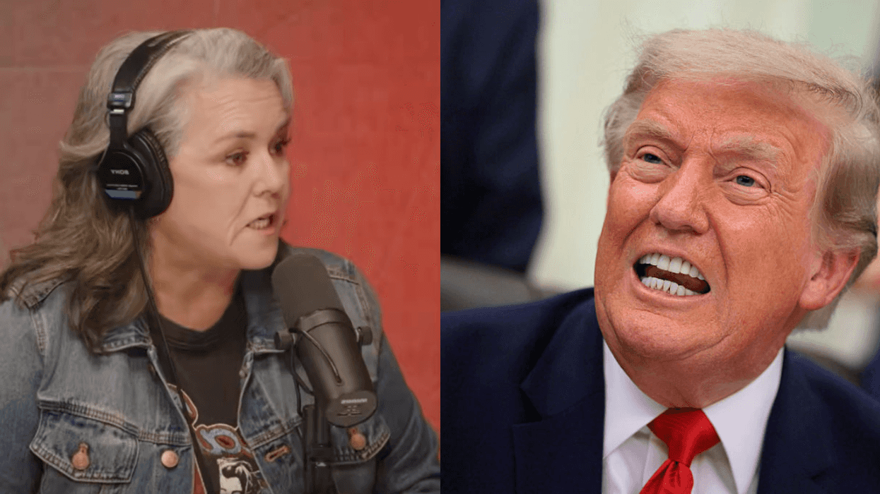 Screenshot with Rosie O'Donnell; Donald Trump