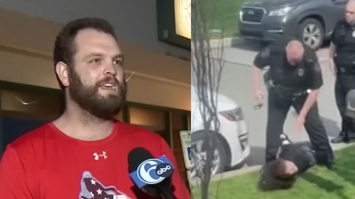 screenshots delivery driver and suspect's arrest