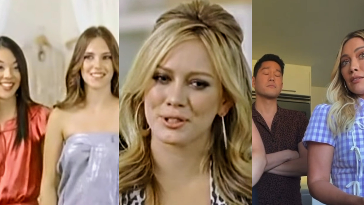 screenshots from 2008 Hillary Duff 'That's So Gay' GLSEN PSA; screenshot from