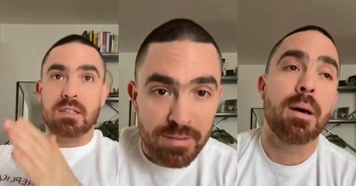 Screenshots from @aaaronwconnelly's TikTok video 