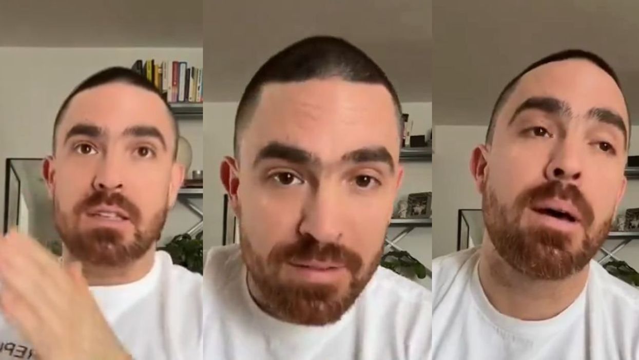 Screenshots from @aaaronwconnelly's TikTok video
