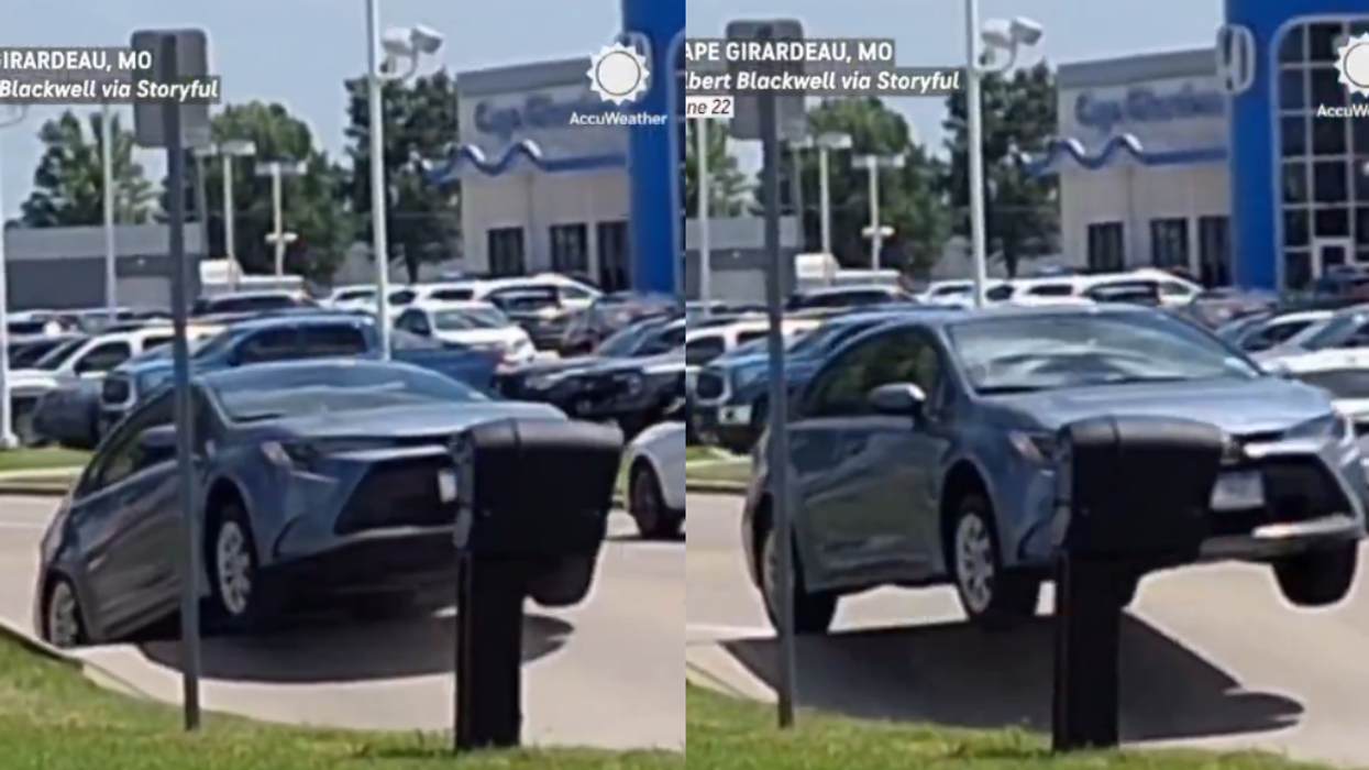 Screenshots from AccuWeather's video footage