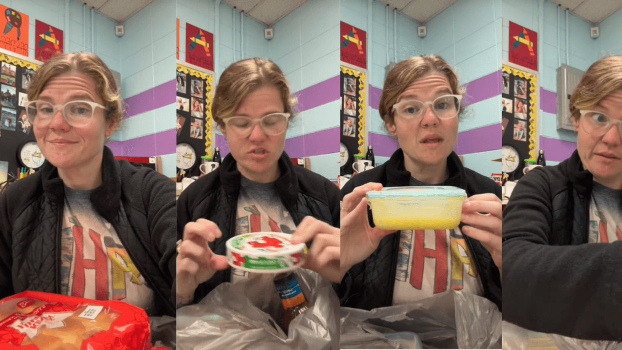 Screenshots from @ahoskins917's TikTok video