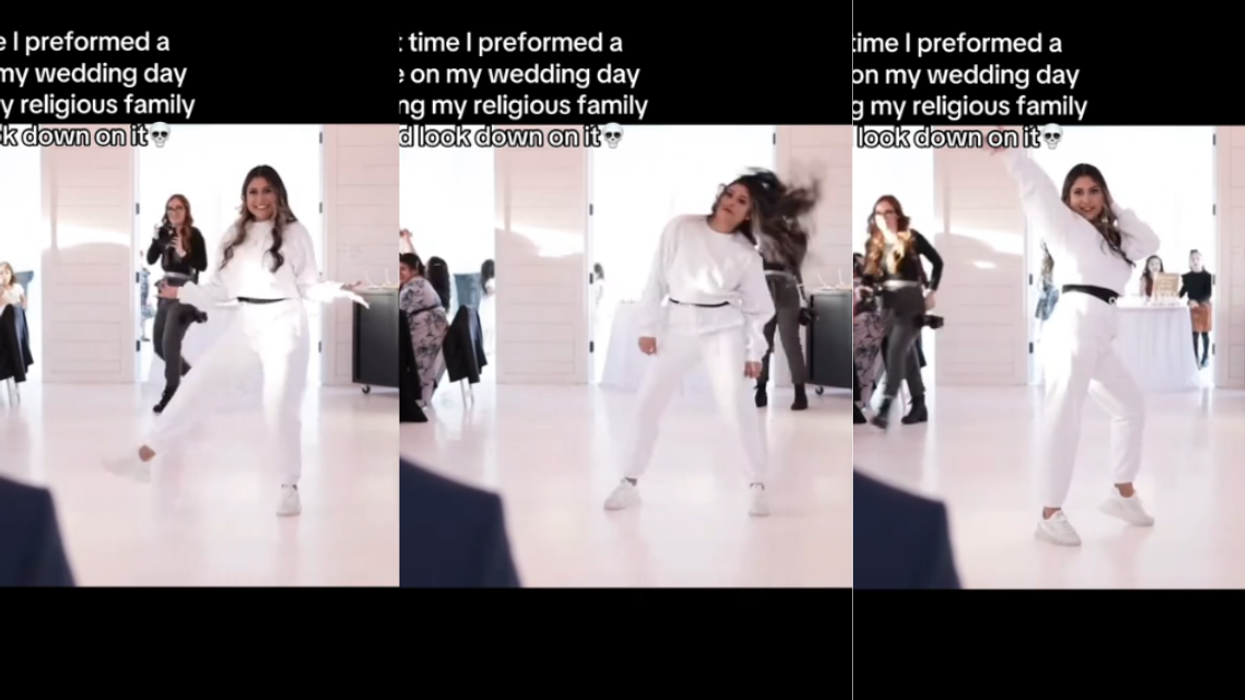 Screenshots from @alexojennings' TikTok video