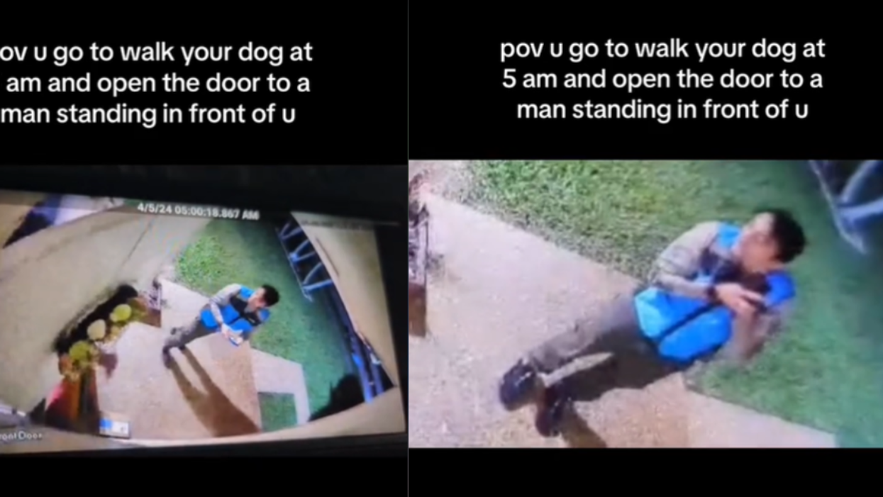 Screenshots from @angejoliefaith's TikTok video