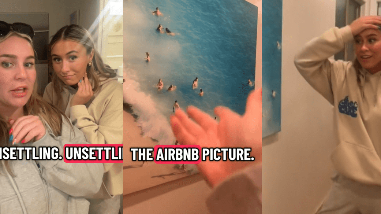 Screenshots from Aubrey Birrell's TikTok video