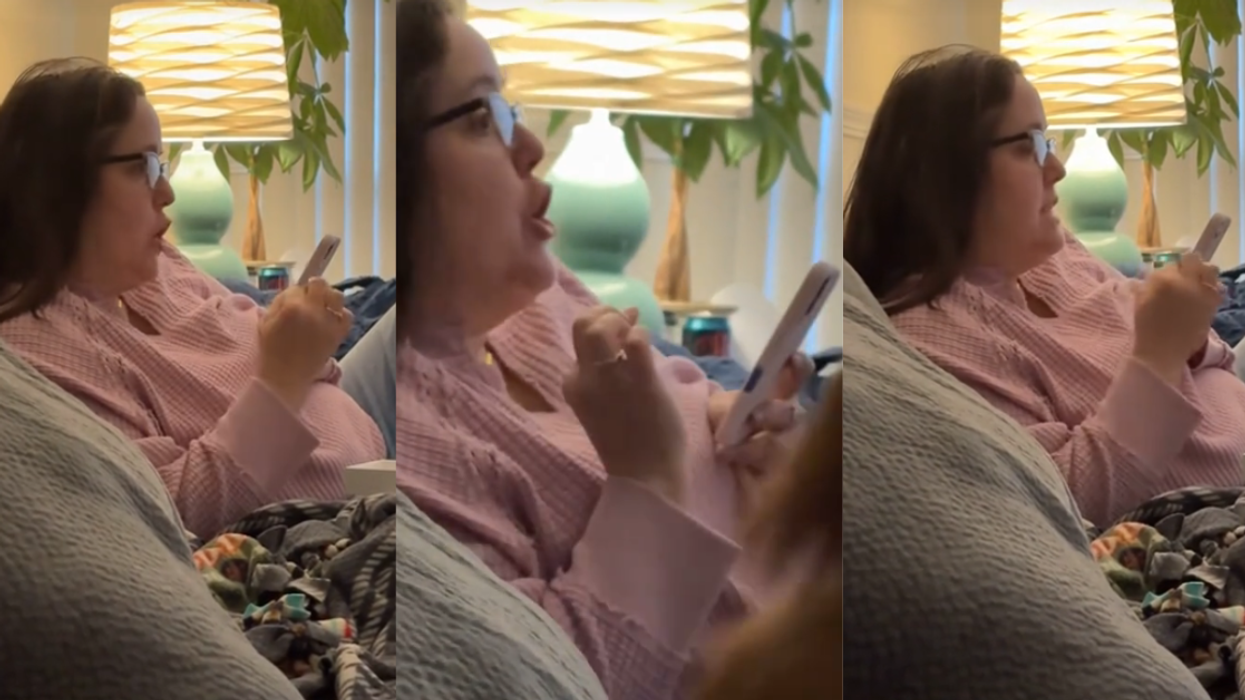 Screenshots from @babybeanmom2's TikTok video