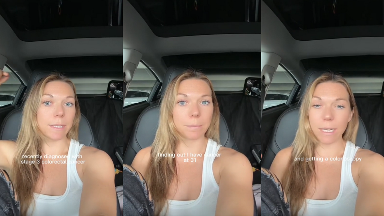 Screenshots from Bri Mahon's TikTok video