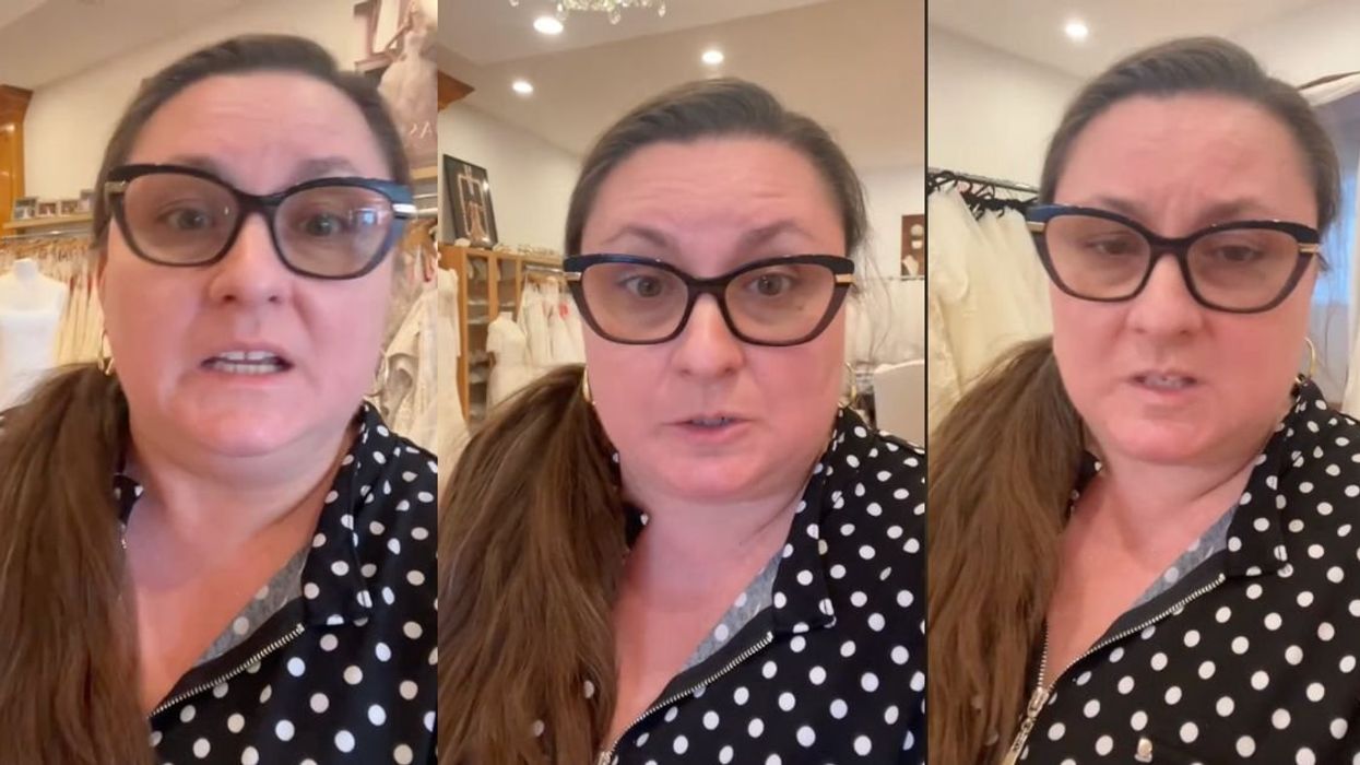 Screenshots from @bridalinfluencerkasia's TikTok video