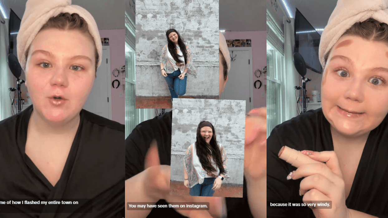 Screenshots from Calleigh Cartwright's TikTok video