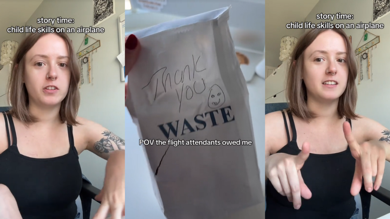 Screenshots from @cancercardholder's TikTok video