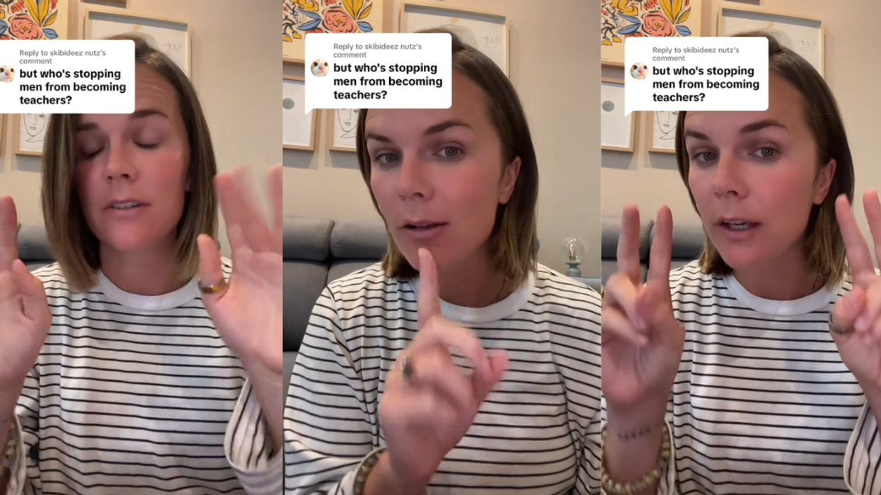 Screenshots from @caroclaireburkeee's TikTok video