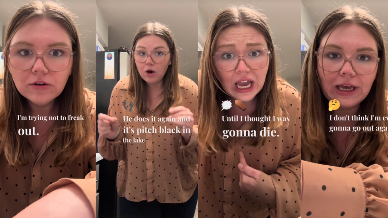 Screenshots from @cassidykaschmitter's TikTok video