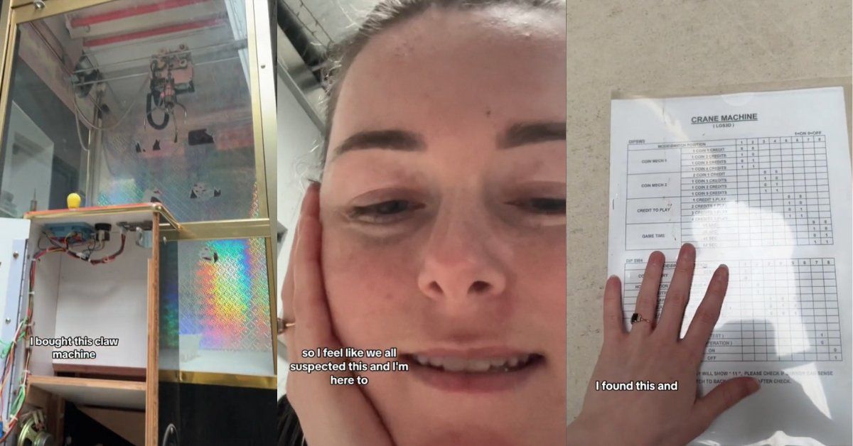 Screenshots from @clarkatie's TikTok video