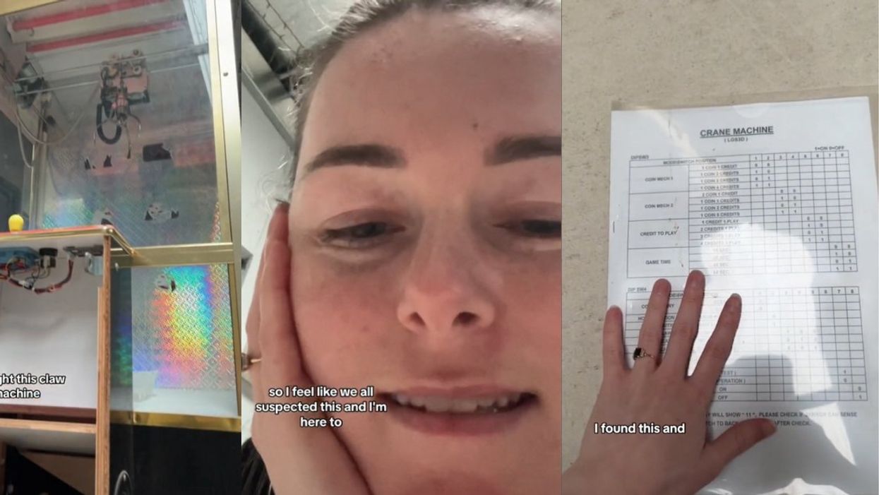 Screenshots from @clarkatie's TikTok video
