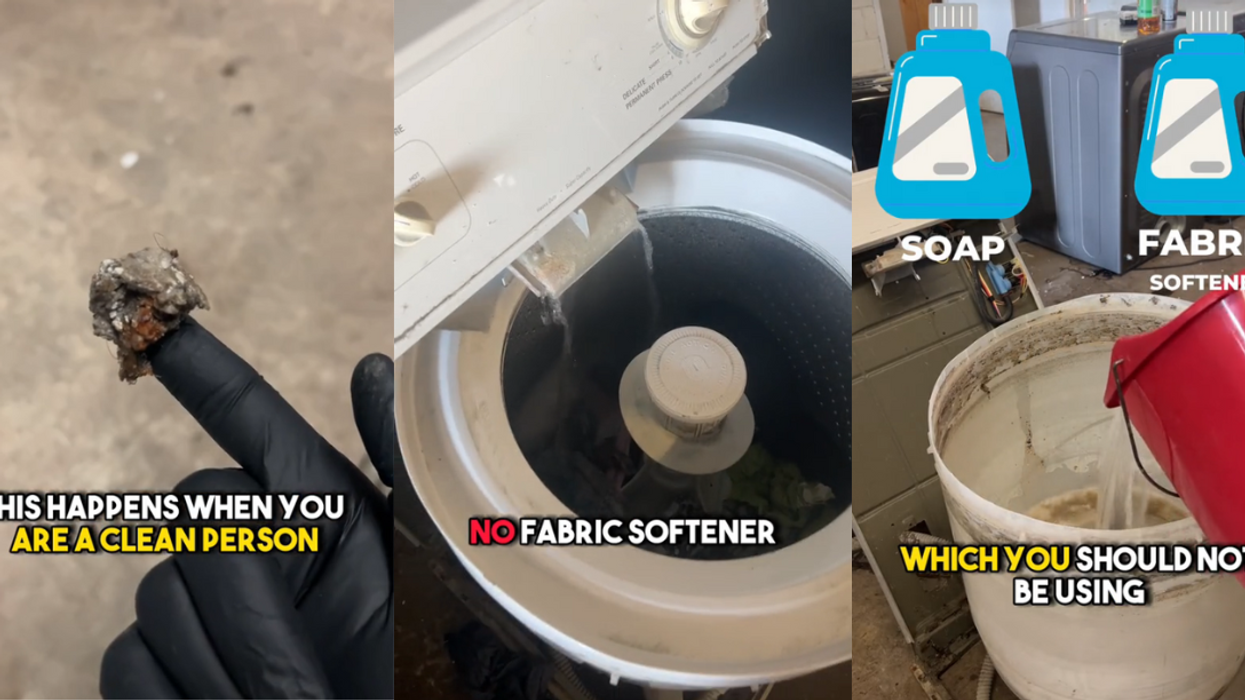 Screenshots from @cleanwithactive's TikTok video