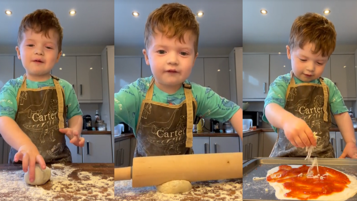 Screenshots from Cooking from Carter's TikTok video