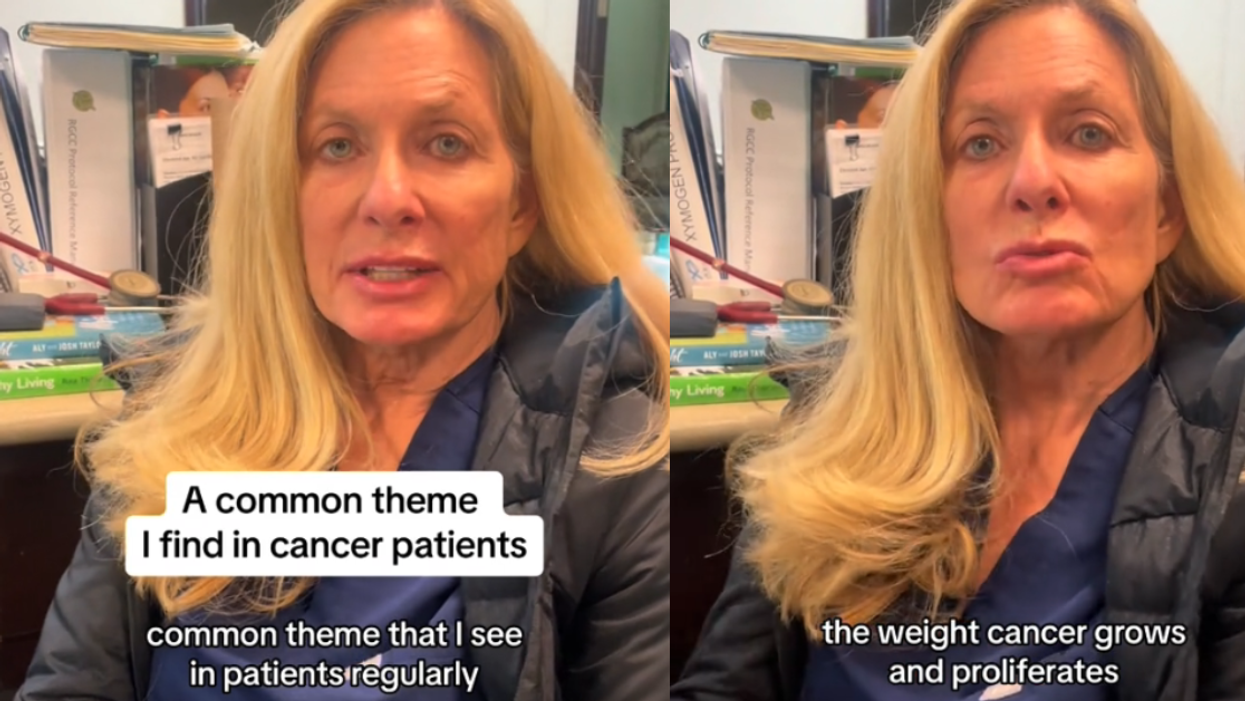 Screenshots from Dr. Leigh Erin Connealy's TikTok video