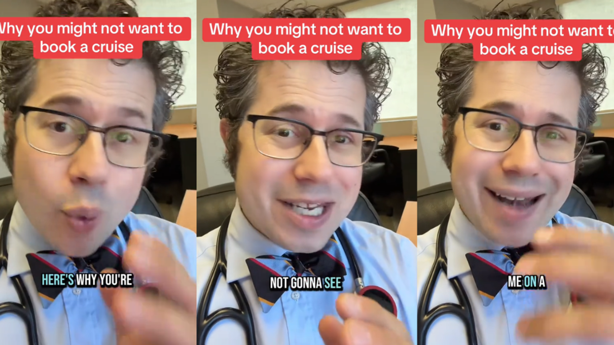Screenshots from Dr. Rubin, MD's TikTok video