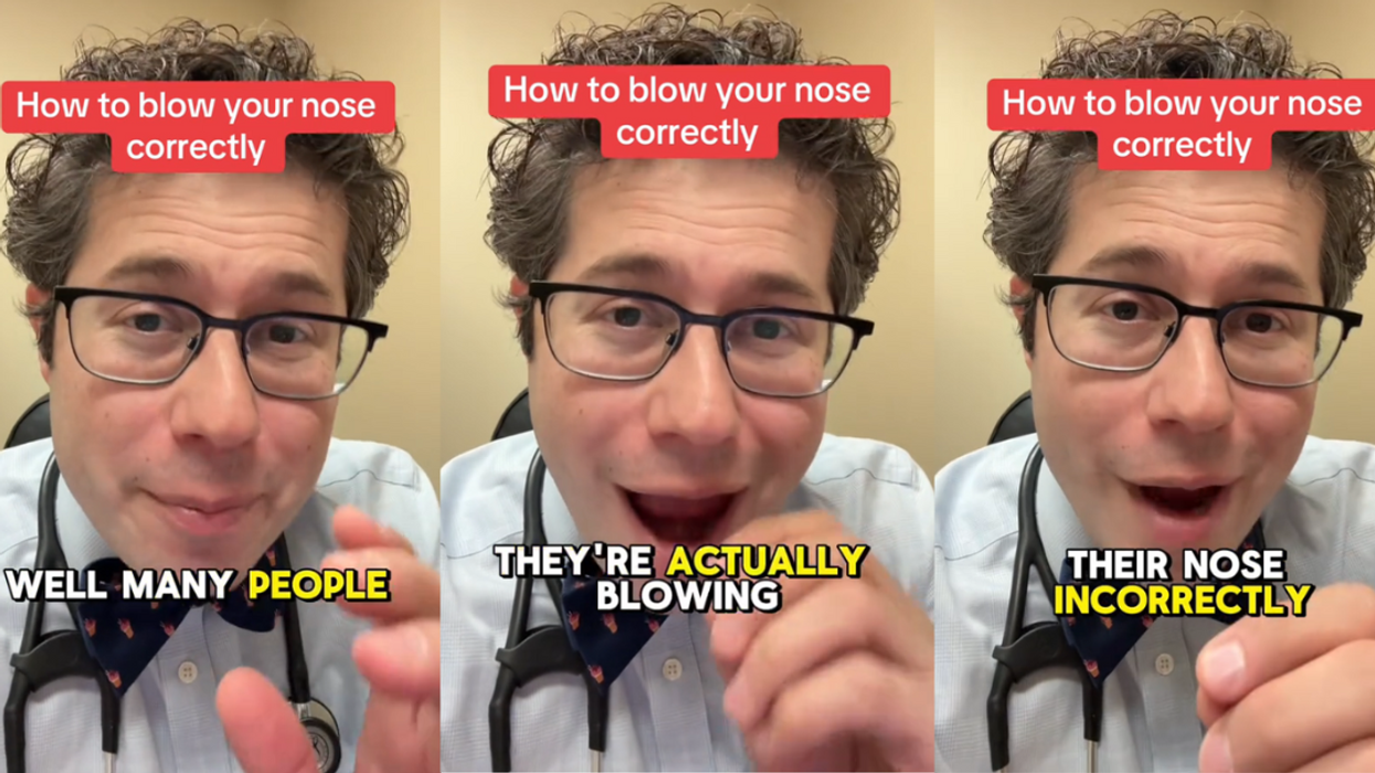 Screenshots from Dr. Zachary Rubin's TikTok video