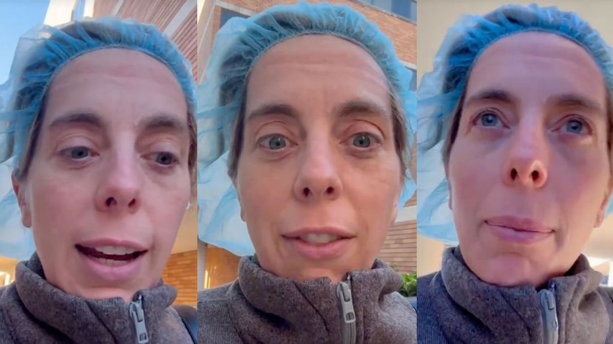 Screenshots from @drelisabethpotter's TikTok video