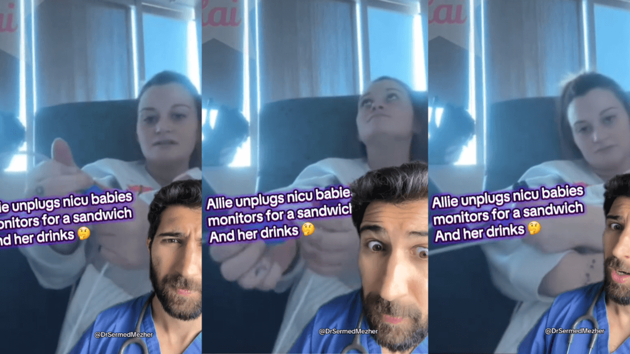 Screenshots from @drsermedmezher's TikTok video