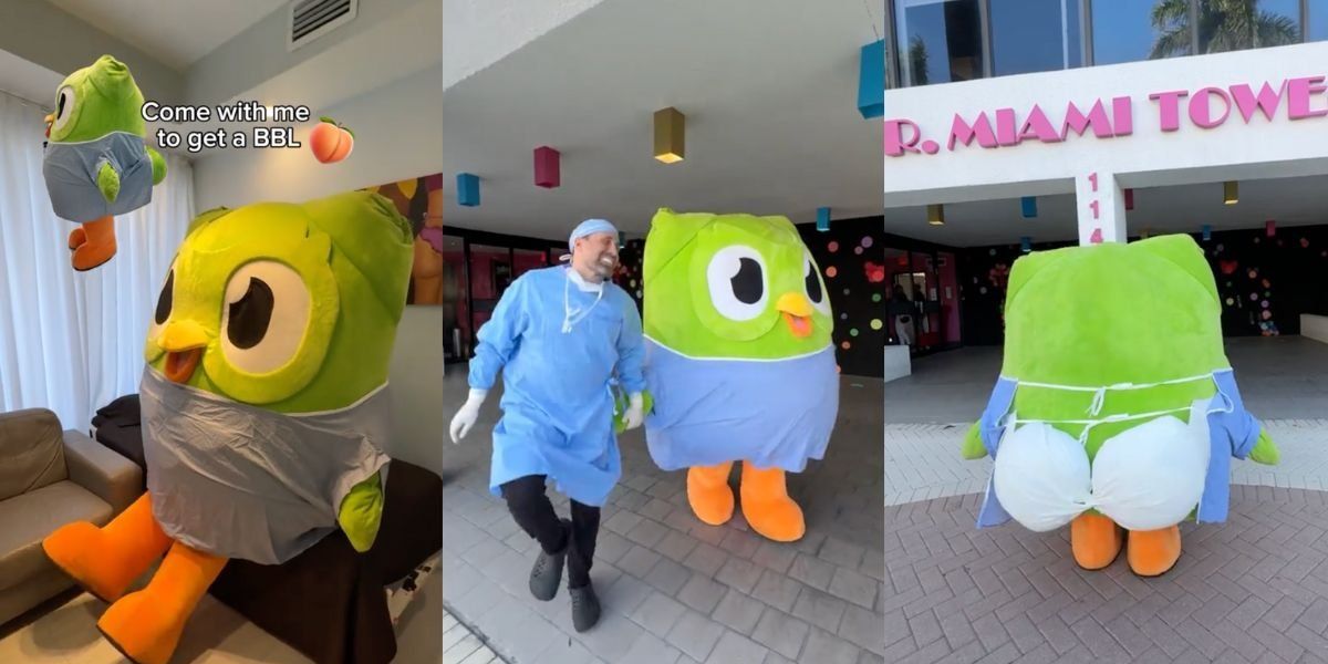 Duolingo Mascot Gets 'BBL' From Dr. Miami In Viral TikTok: VIDEO - Comic  Sands