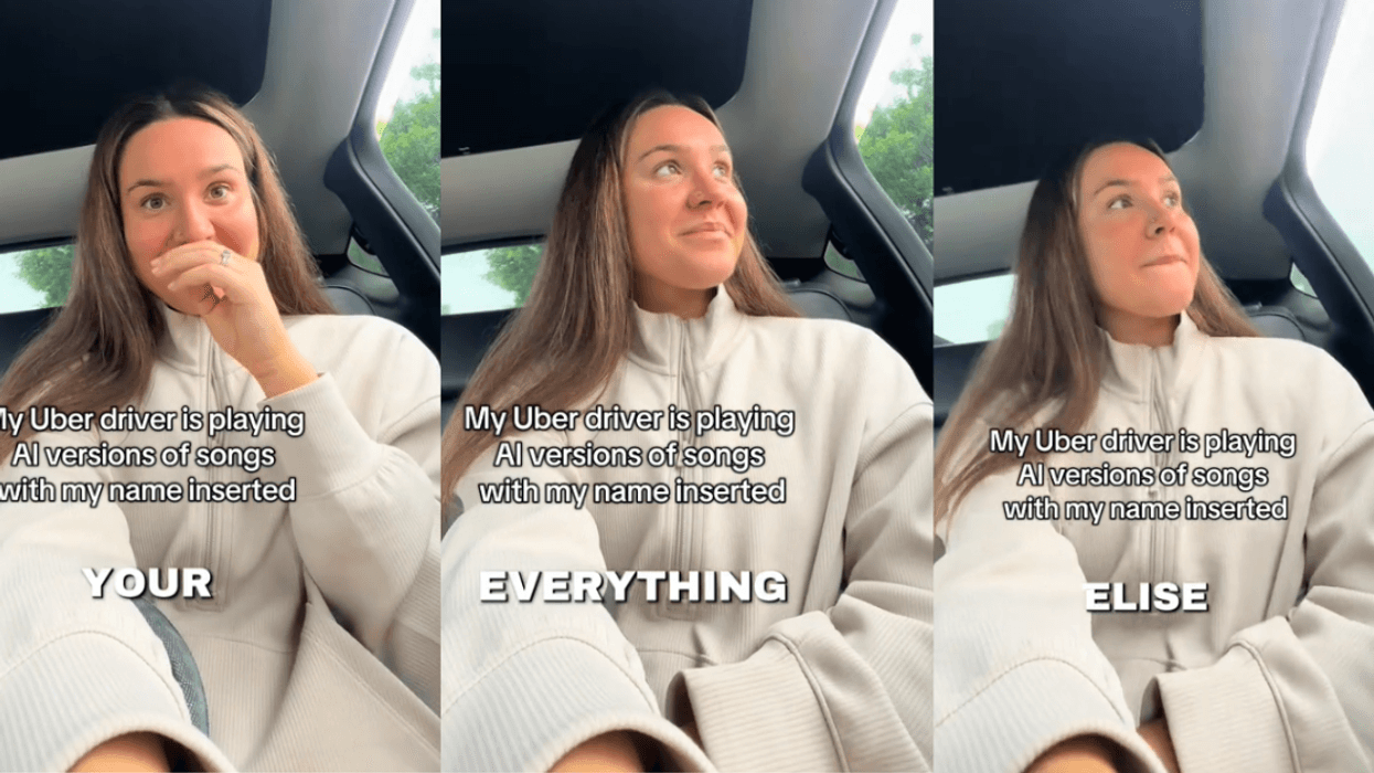 Screenshots from @elise_carlin's TikTok video