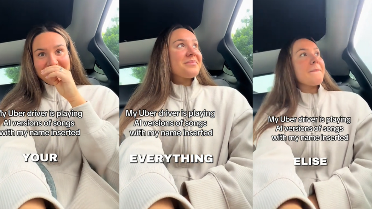 Screenshots from @elise_carlin's TikTok video