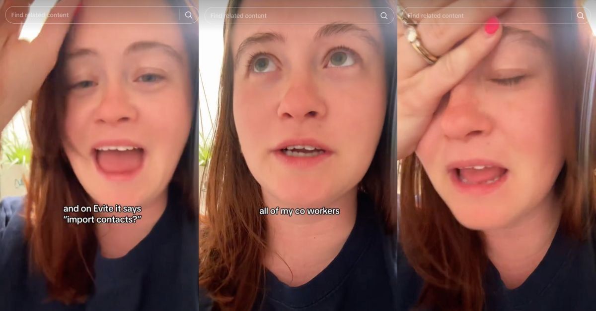Screenshots from Emily King's TikTok video