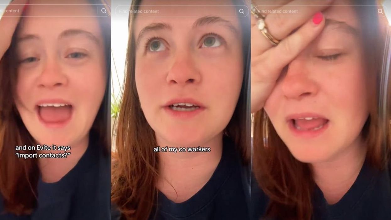 Screenshots from Emily King's TikTok video