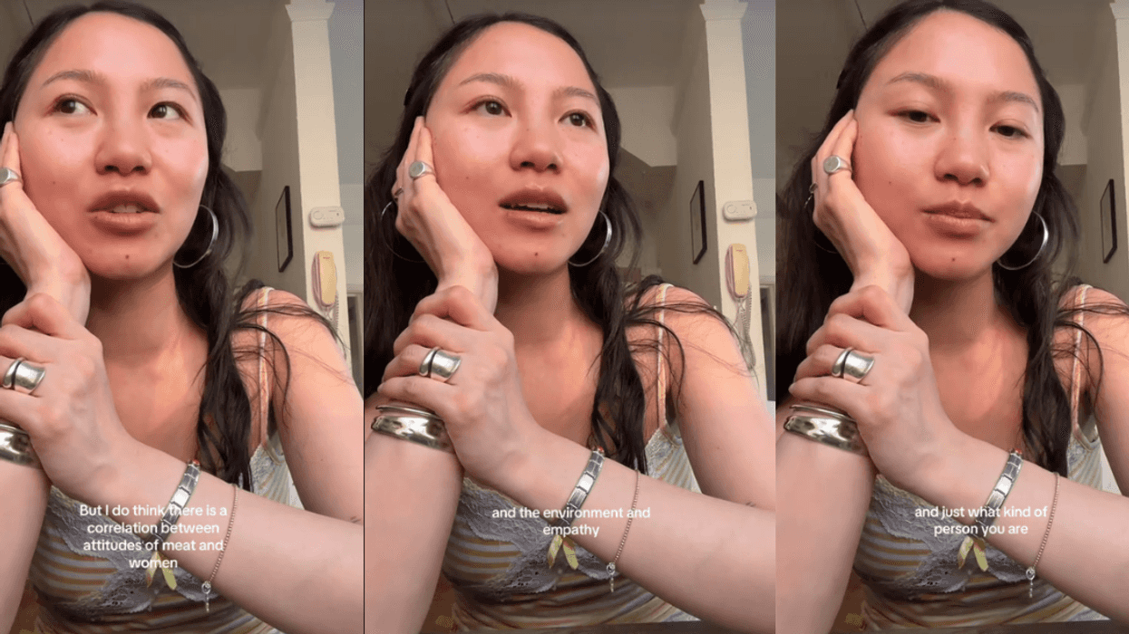 Screenshots from Esme Hewitt's TikTok video