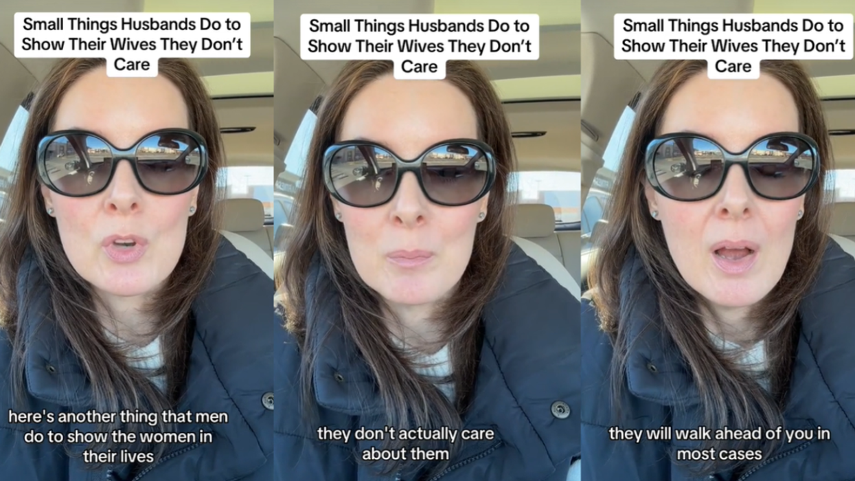 Screenshots from @fashionably.divorced's TikTok video