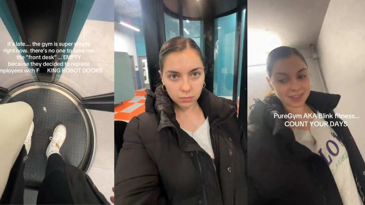 Screenshots from @gabbykalomiris's TikTok video